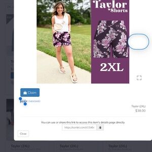 2XL Taylor shorts